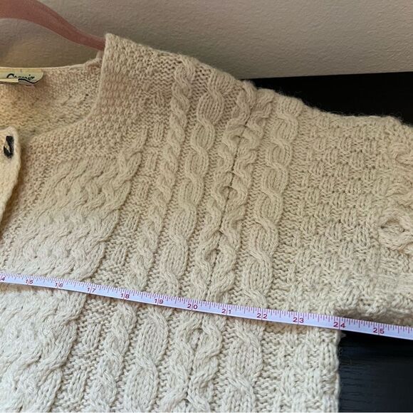 Cozy Cream Cable Knit Cardigan - Picture 13 of 14